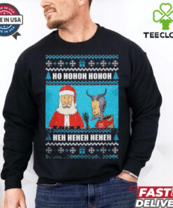 Beavis and Butt head Santa Claus and Krampus X Mas Sucks ho hohoh hohoh shirt 1 Beavis and Butt head Santa Claus and Krampus X Mas Sucks ho hohoh hohoh shirt