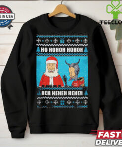Beavis and Butt head Santa Claus and Krampus X Mas Sucks ho hohoh hohoh shirt 3 Beavis and Butt head Santa Claus and Krampus X Mas Sucks ho hohoh hohoh shirt