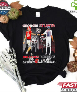 Beck Bulldogs on Saturdays and Cousins Falcons on Sundays city skyline signature shirt