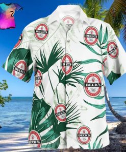 Beck s Brewery Logo All Over Print Hawaiian Shirt White