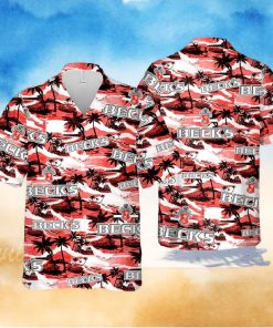 Beck’s Beer Island Pattern Hawaiian Shirt