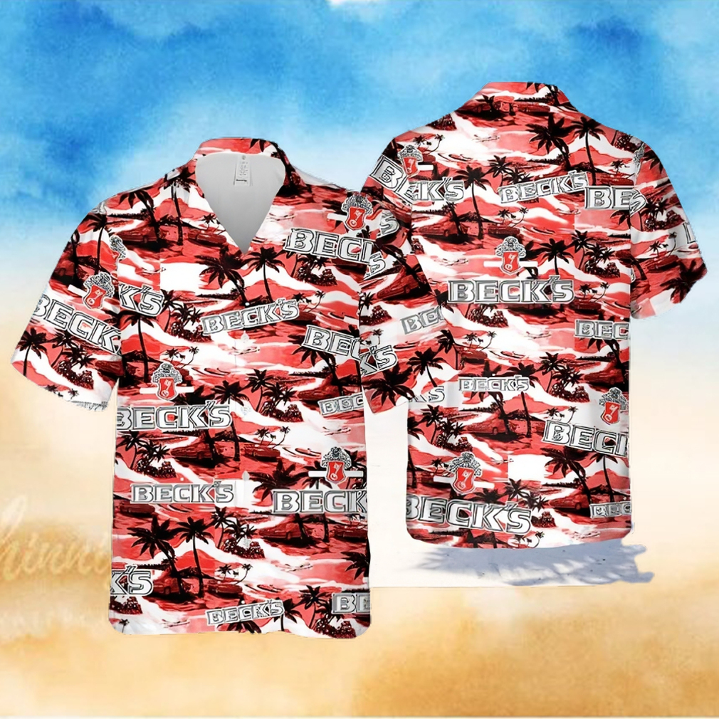 Beck’s Beer Island Pattern Hawaiian Shirt