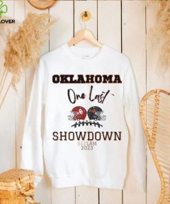 Bedlam 2023 Oklahoma Vs Oklahoma State One Last Showdown Matchup Shirt
