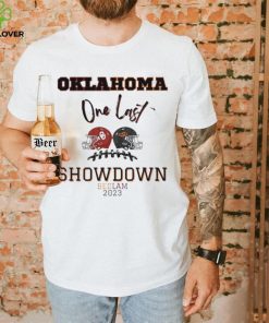 Bedlam 2023 Oklahoma Vs Oklahoma State One Last Showdown Matchup Shirt