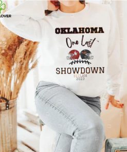 Bedlam 2023 Oklahoma Vs Oklahoma State One Last Showdown Matchup Shirt