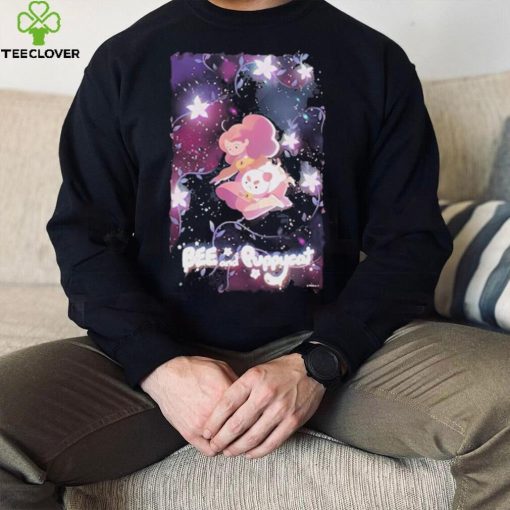 Bee And Puppycat Space Flowers Poster Mineral Wash Shirt