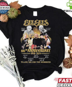 Bee Gees 66th Anniversary 1958 2024 Thank You For The Memories T Shirt
