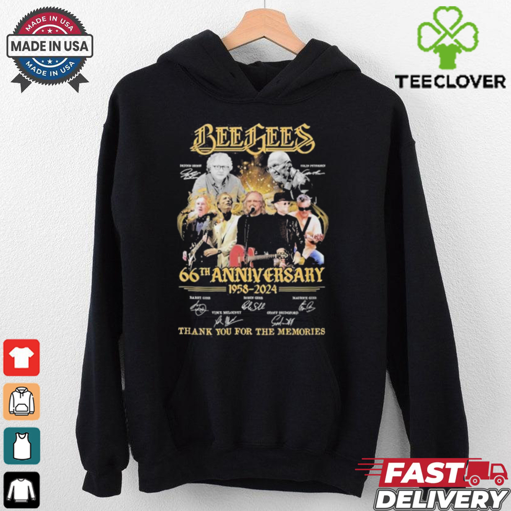 Bee Gees 66th Anniversary 1958 2024 Thank You For The Memories T Shirt Bee Gees 66th Anniversary 1958 2024 Thank You For The Memories T Shirt