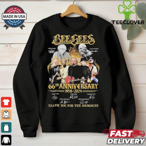 Bee Gees 66th Anniversary 1958 2024 Thank You For The Memories T Shirt