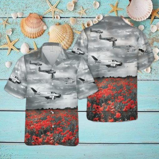 Beech AT 10 Wichita World War II Hawaiian Shirt