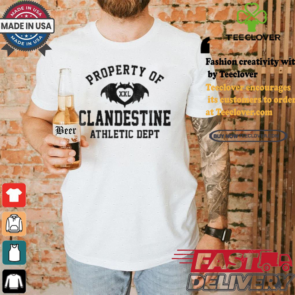 Beef Property Of Clandestine Athletic Dept T shirt Beef Property Of Clandestine Athletic Dept T shirt