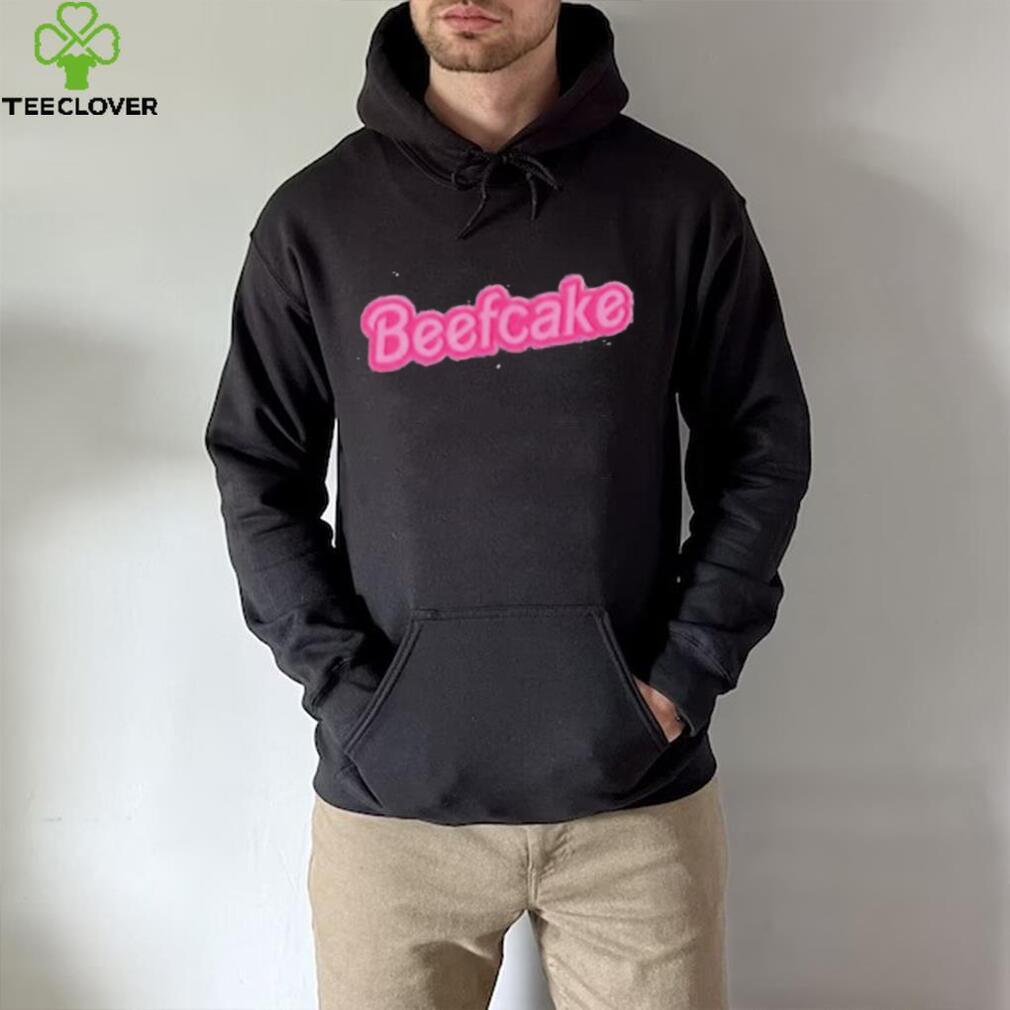 Beefcake pink text shirt Beefcake pink text shirt