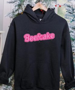 Beefcake pink text shirt
