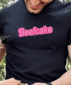 Beefcake pink text shirt