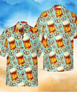 Beer And Pretzel Shirt For Men Hawaiian Shirt