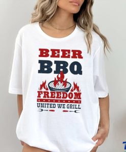 Beer Bbq Freedom United We Grill shirt