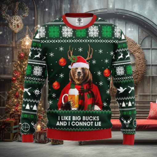 Beer Bear Ugly Christmas Sweater For Men Women