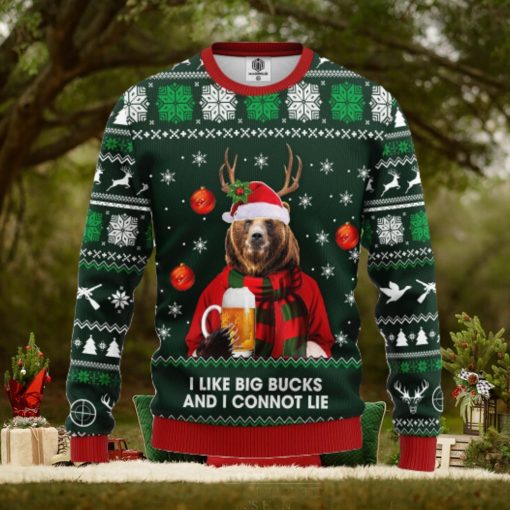 Beer Bear Ugly Christmas Sweater For Men Women
