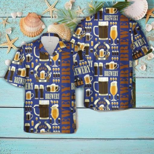 Beer Brewery Glasses Hawaiian Shirt Beach Shirt For Men Women