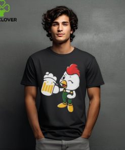 Beer Drinking Chicken Shirt 2 Beer Drinking Chicken Shirt
