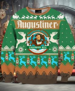 Beers Augustiner 3D Print Fun Green Christmas Sweater