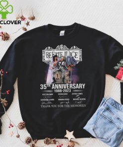 Beetle Juice 35th anniversary 1988 2023 thank you for the memories signatures shirt