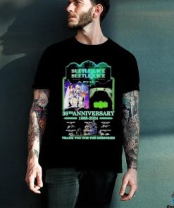 Beetlejuice 36th Anniversary 1988 2024 signatures Thank You For The Memories T Shirt
