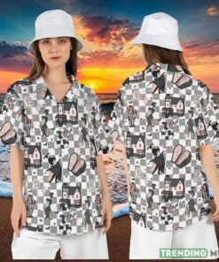 Beetlejuice Lydia Deetz Halloween Hawaiian Shirt Never Trust the Living Hawaii Shirt Couple Aloha Shirt