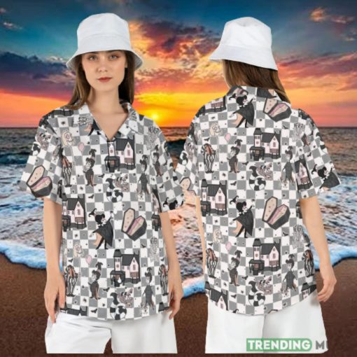 Beetlejuice Lydia Deetz Halloween Hawaiian Shirt Never Trust the Living Hawaii Shirt Couple Aloha Shirt