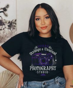 Beetlejuice Lydia’s Strange and Unusual Photography Studio logo shirt