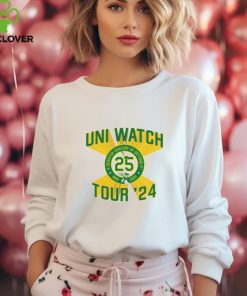 Behold The Uni Watch 25th anniversary Tour A Quarter Century Of Getting 25 1999 2024 T Shirt