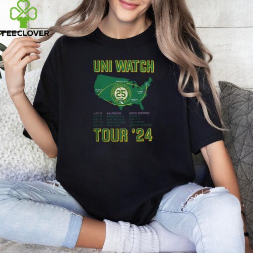 Behold the Uni Watch 25th Anniversary Tour 2024 T Shirts