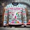 Bobs Burgers Xmas Time All Over Printed Knitted Ugly Xmas Sweater