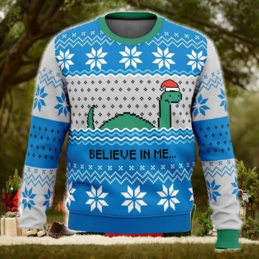 Believe in me…Nessie Ugly Christmas Sweater Funny Gift For Men And Women Fans