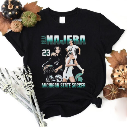 Bella Najera 90s Michigan State soccer 90s graphic Signature t hoodie, sweater, longsleeve, shirt v-neck, t-shirt