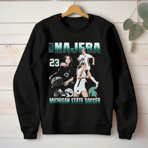 Bella Najera 90s Michigan State soccer 90s graphic Signature t hoodie, sweater, longsleeve, shirt v-neck, t-shirt