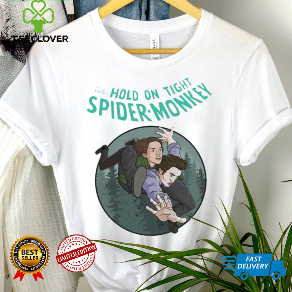 Bella and Edward Twilight X Amazing Spider Man better hold on tight spider monkey comic cover shirt Bella and Edward Twilight X Amazing Spider Man better hold on tight spider monkey comic cover shirt