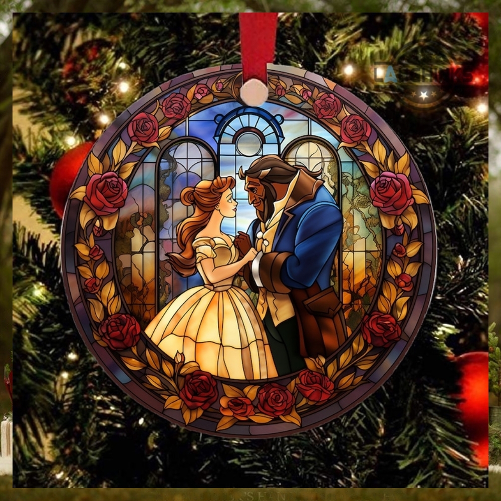 Belle Christmas Ornament Beauty And The Beast Double Sided Ceramic Ornament Disney Princess Xmas Tree Decoration Wedding Gift Belle And The Beast Movie Belle Christmas Ornament Beauty And The Beast Double Sided Ceramic Ornament Disney Princess Xmas Tree Decoration Wedding Gift Belle And The Beast Movie