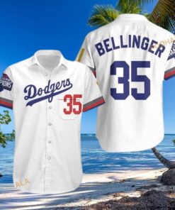 Bellinger 35 Los Angeles Dodgers Funny Hawaiian Shirt Gift For Baseball Players