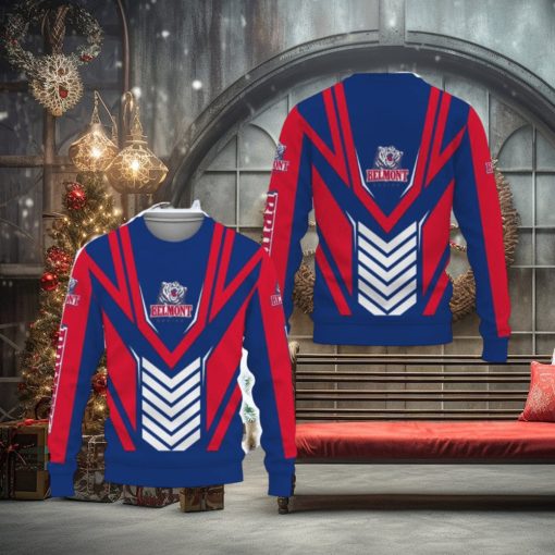 Belmont Bruins American Sports Team Ugly Christmas AOP Sweater