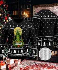 Belvedere Vodka Grinch Snow Ugly Christmas Sweater