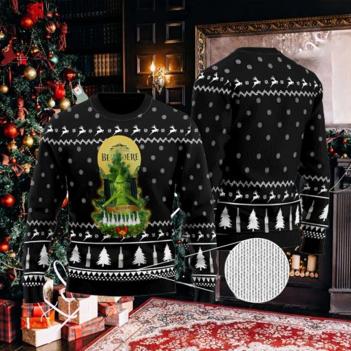 Belvedere Vodka Grinch Snow Ugly Christmas Sweater