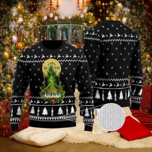 Belvedere Vodka Grinch Snow Ugly Christmas Sweater