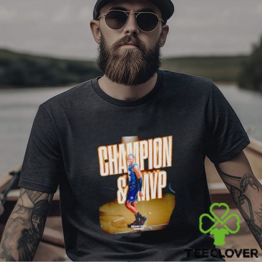 Bennedict Mathurin Champion and MVP poster shirt