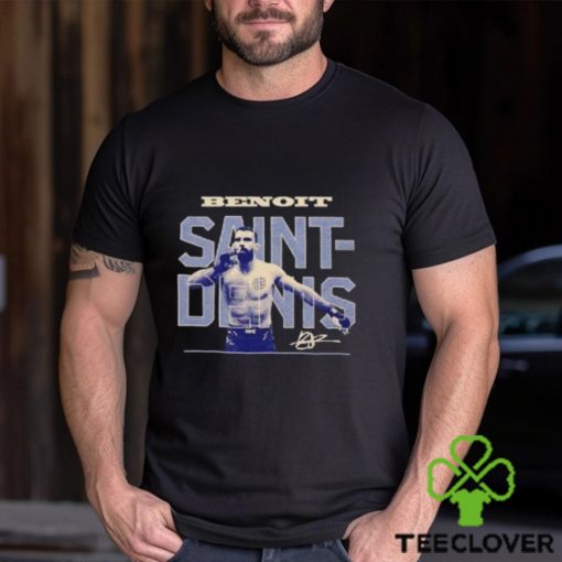 Benoit Saint Denis Ufc Bitmap Retro Signature T Shirt