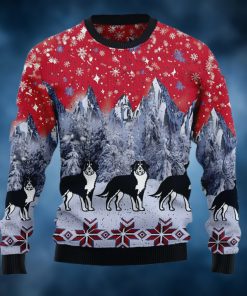 Bernese Mountain Dog Snow Ugly Christmas Sweater