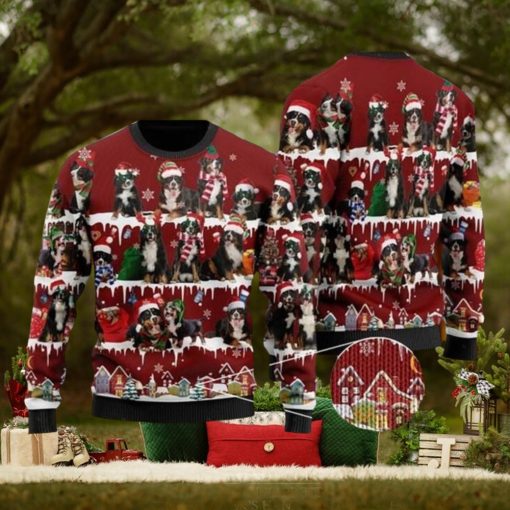 Bernese Mountain Dog Ugly Christmas Sweater For Men & Women