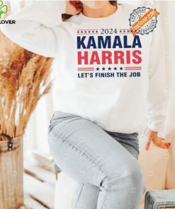 Best 2024 kamala harris let’s finish the job hoodie, sweater, longsleeve, shirt v-neck, t-shirt