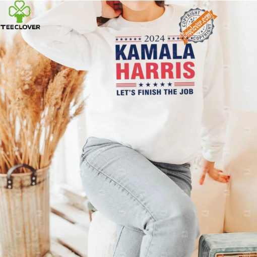 Best 2024 kamala harris let’s finish the job hoodie, sweater, longsleeve, shirt v-neck, t-shirt