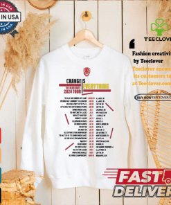 Best Bluecoats change is everything 2024 tour shirt